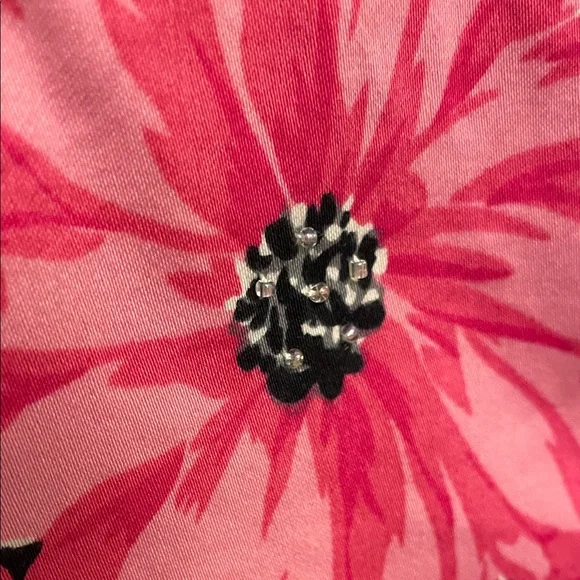 Laura Ashley Pink Floral Full Zip Jacket Size Medium - Picture 7 of 9